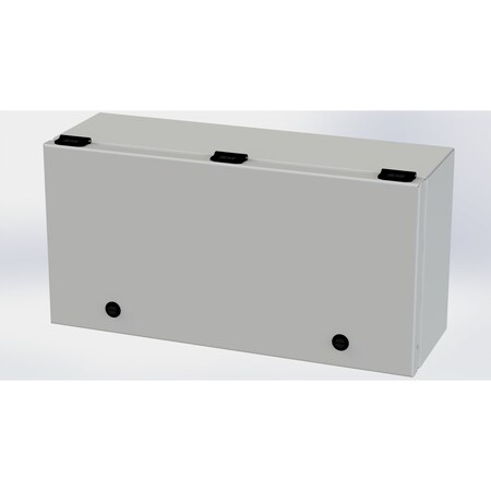 Saginaw Control & Engineering 1/4 Turn Latch Electrical Enclosures, 9 in H, 6 in D, 18 in W, NEMA 3R, 4, 12, 13, Carbon Steel SCE-L9186ELJLG